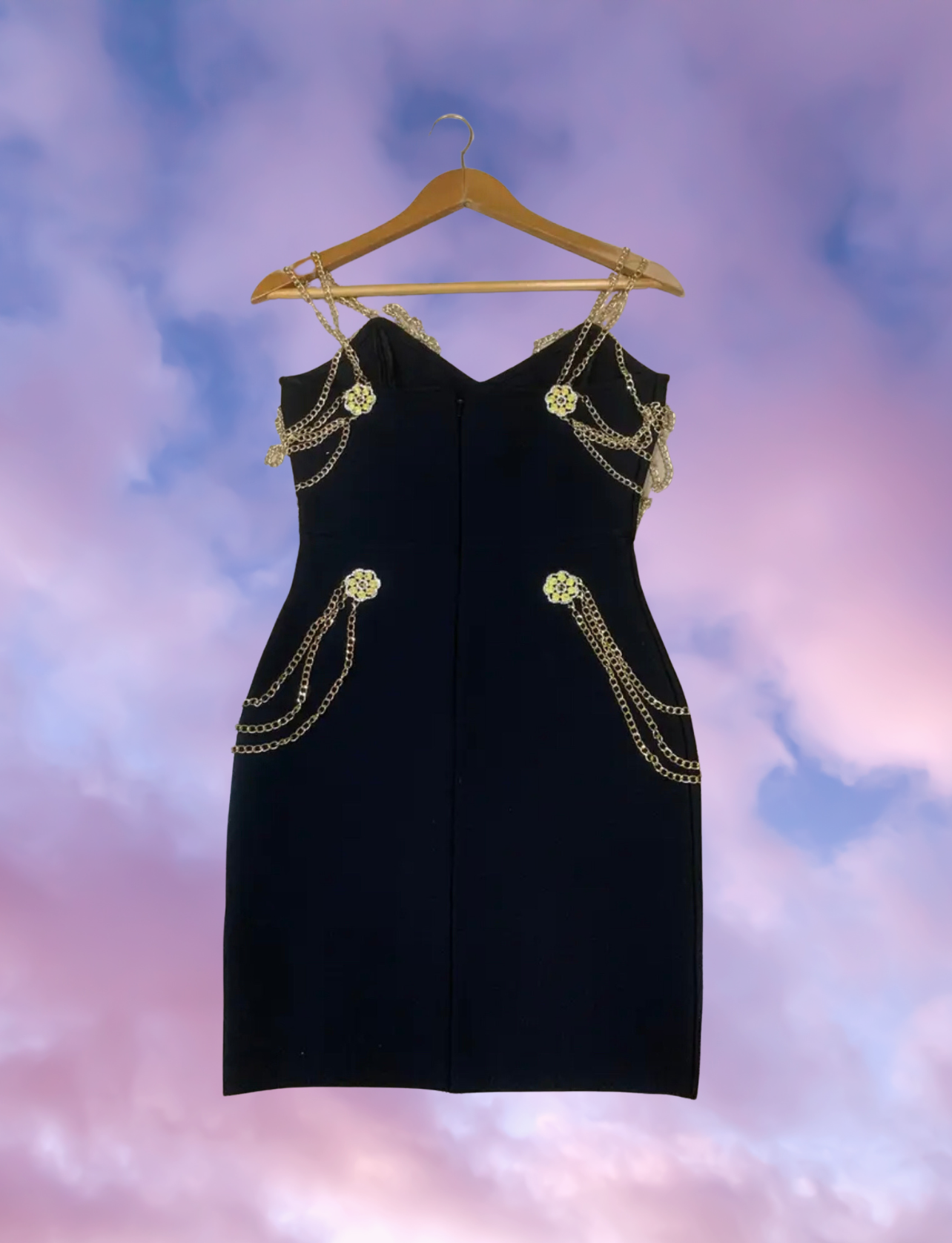 Saskia Metal Embellishment Mini Dress