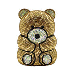 Teddy Bear Crystal Clutch Bag